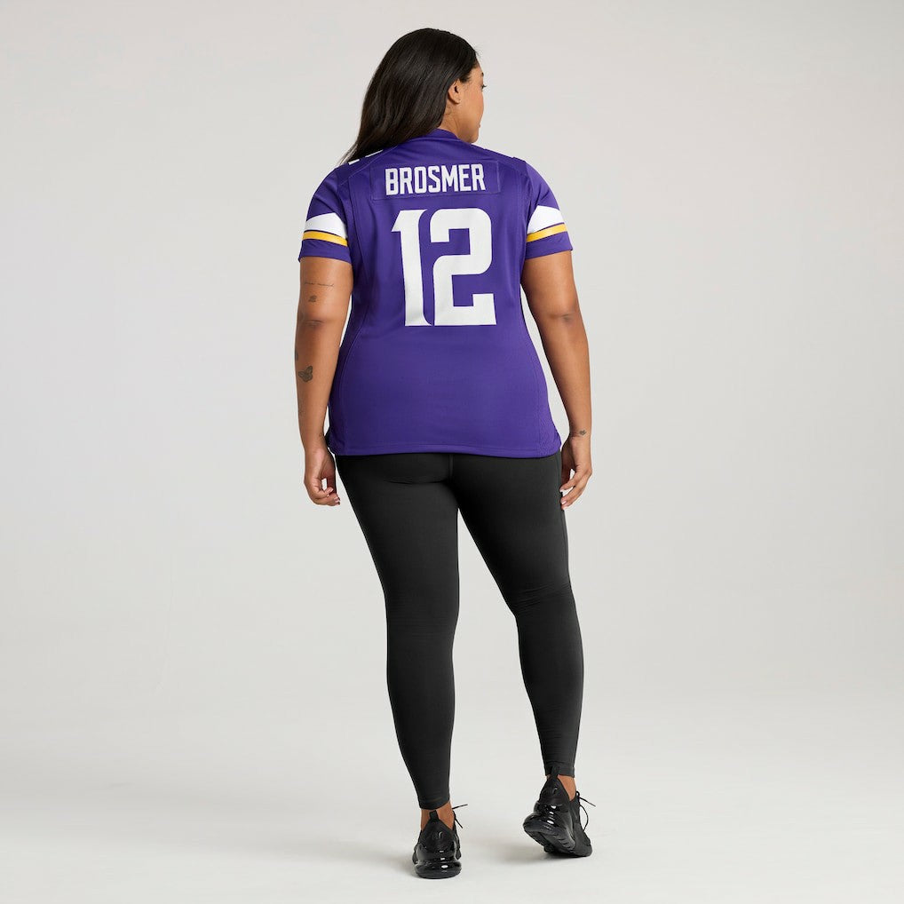 Max Brosmer Minnesota Vikings Women's Team Game Jersey Purple - Nike