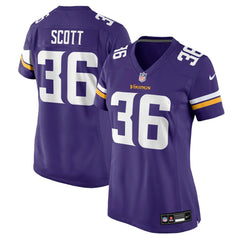 Zavier Scott Minnesota Vikings Women's Team Game Jersey Purple - Nike
