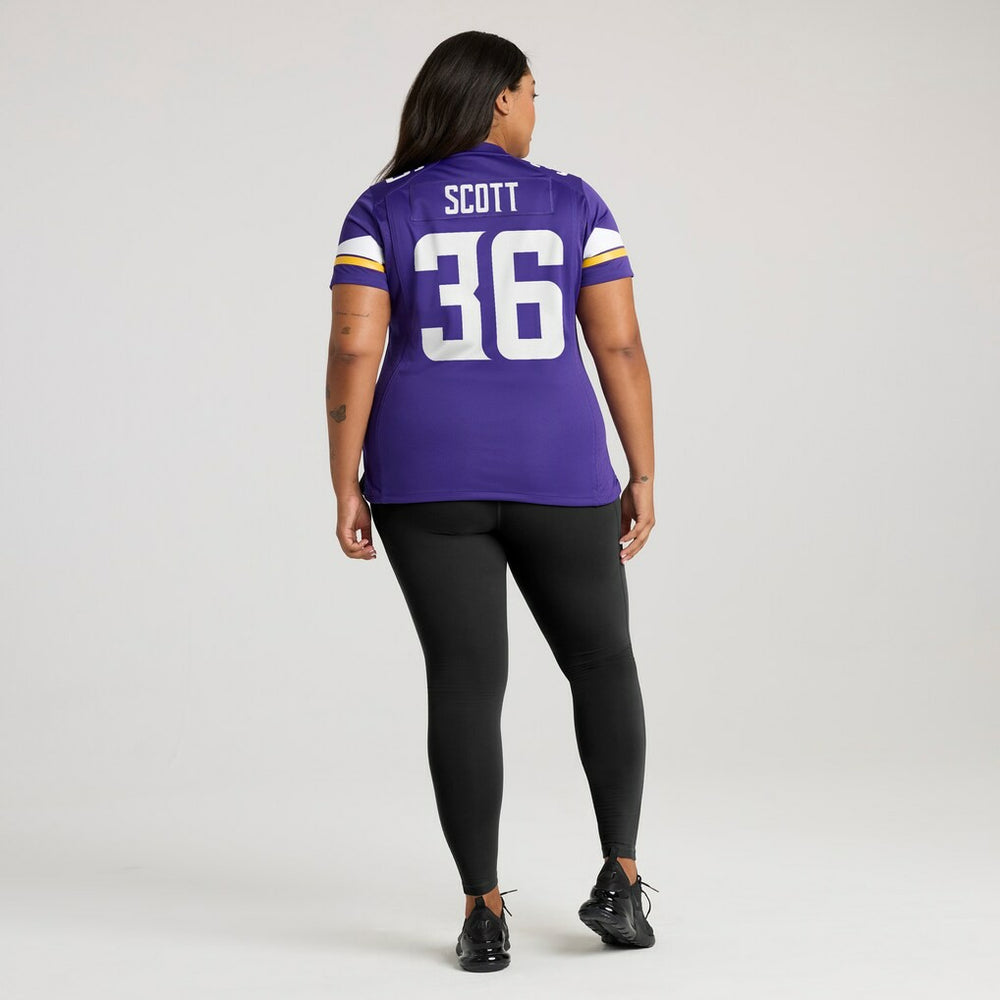 Zavier Scott Minnesota Vikings Women's Team Game Jersey Purple - Nike