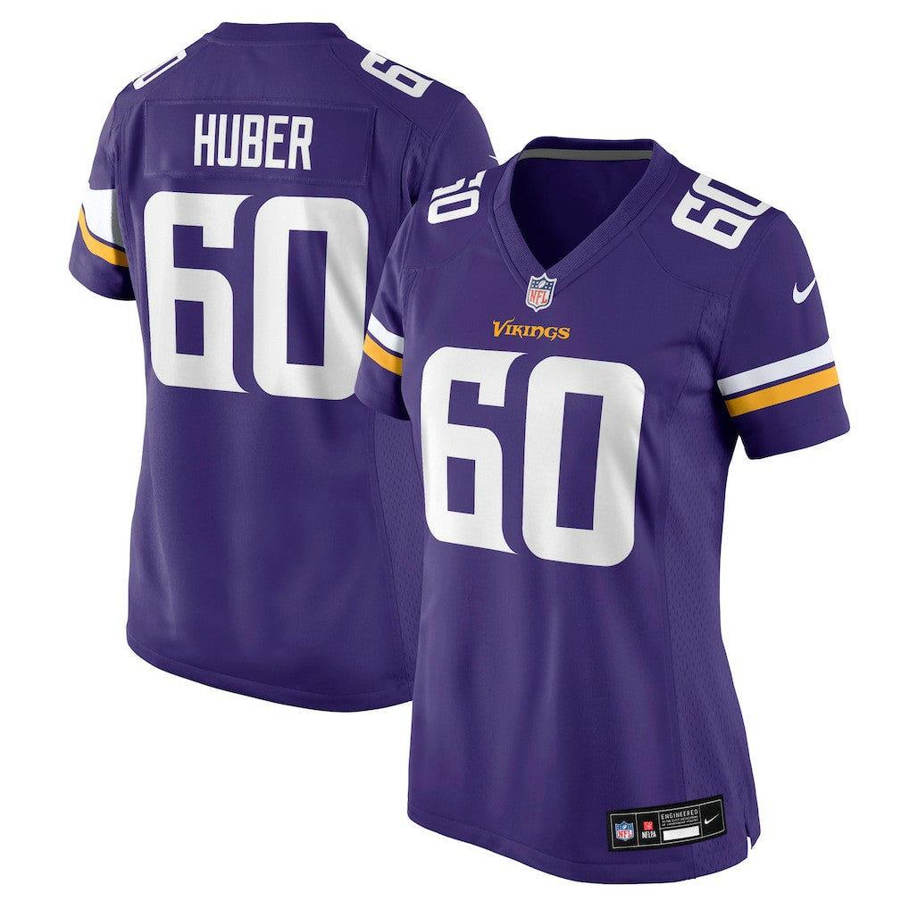 Joe Huber Minnesota Vikings Women's Team Game Jersey Purple - Nike