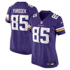 Ben Yurosek Minnesota Vikings Women's Team Game Jersey Purple - Nike