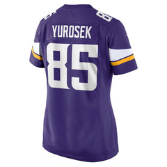 Ben Yurosek Minnesota Vikings Women's Team Game Jersey Purple - Nike