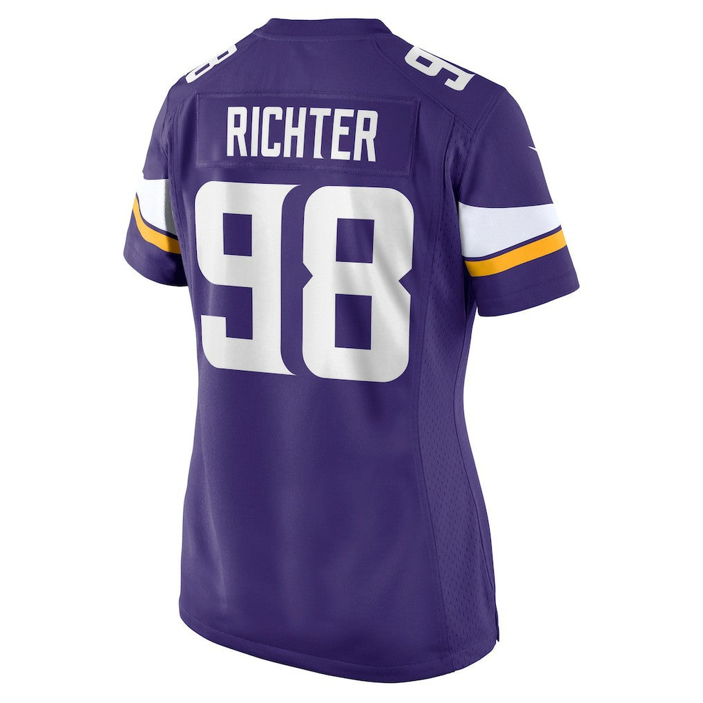 Bo Richter Minnesota Vikings Women's Team Game Jersey Purple - Nike