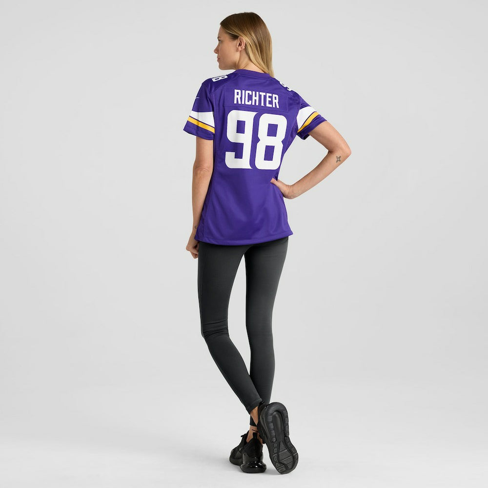 Bo Richter Minnesota Vikings Women's Team Game Jersey Purple - Nike