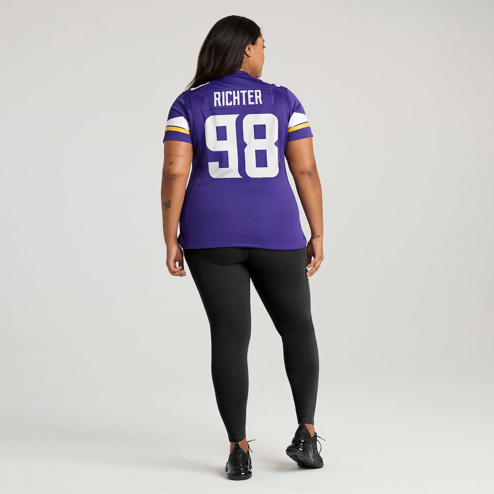Bo Richter Minnesota Vikings Women's Team Game Jersey Purple - Nike