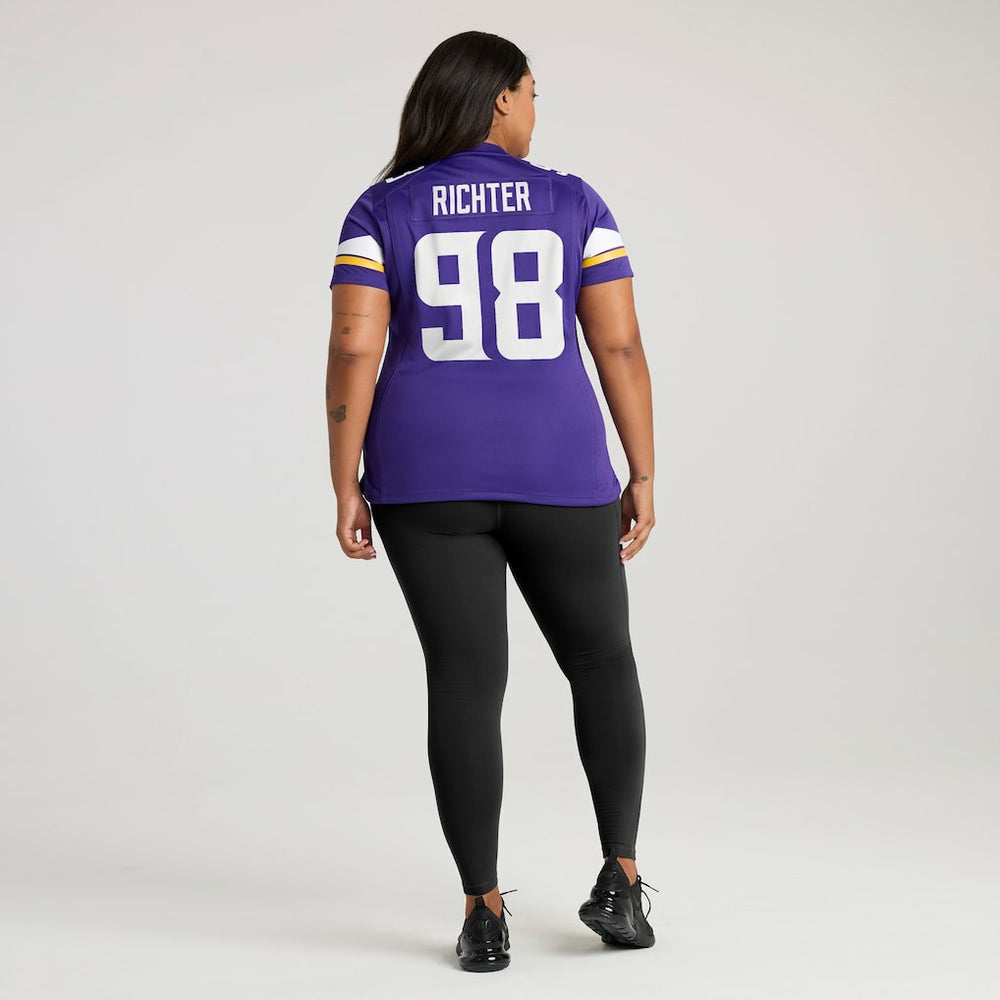 Bo Richter Minnesota Vikings Women's Team Game Jersey Purple - Nike