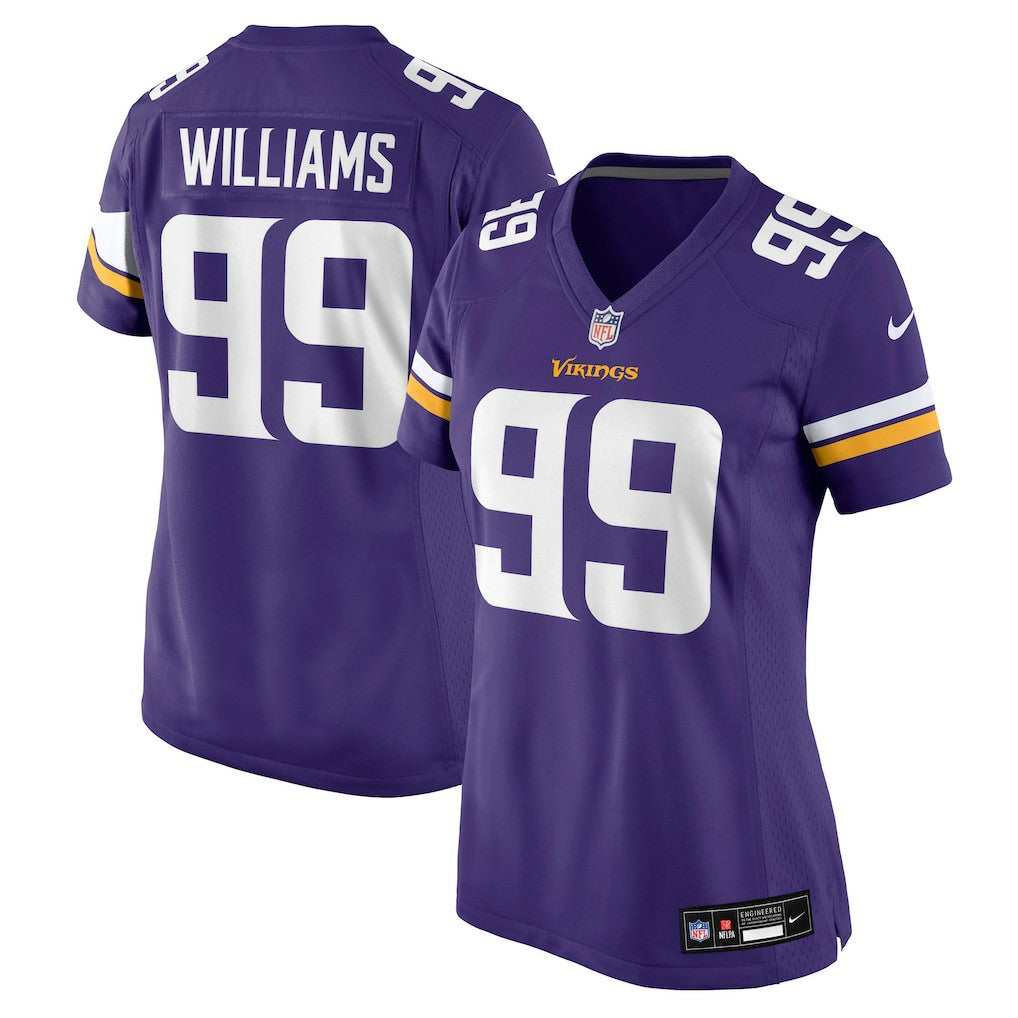 Elijah Williams Minnesota Vikings Women's Team Game Jersey Purple - Nike