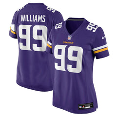 Elijah Williams Minnesota Vikings Women's Team Game Jersey Purple - Nike