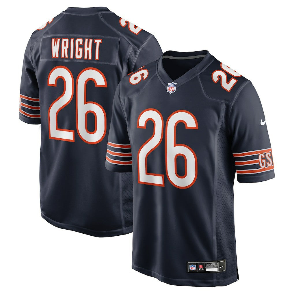 Nahshon Wright Chicago Bears Team Game Jersey - Navy | NFL Jerseys