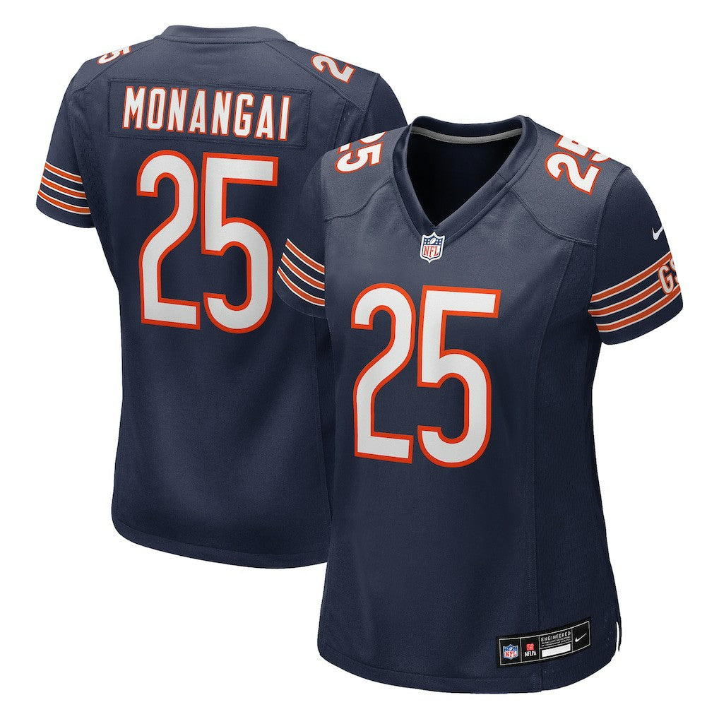 Kyle Monangai Chicago Bears Women's Team Game Jersey Navy - Nike