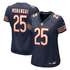 Kyle Monangai Chicago Bears Women's Team Game Jersey Navy - Nike