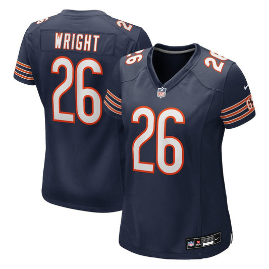 Nahshon Wright Chicago Bears Women's Team Game Jersey - Navy | NFL Jerseys