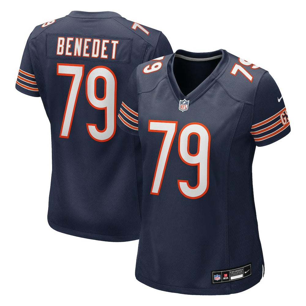 Theo Benedet Chicago Bears Women's Team Game Jersey Navy - Nike