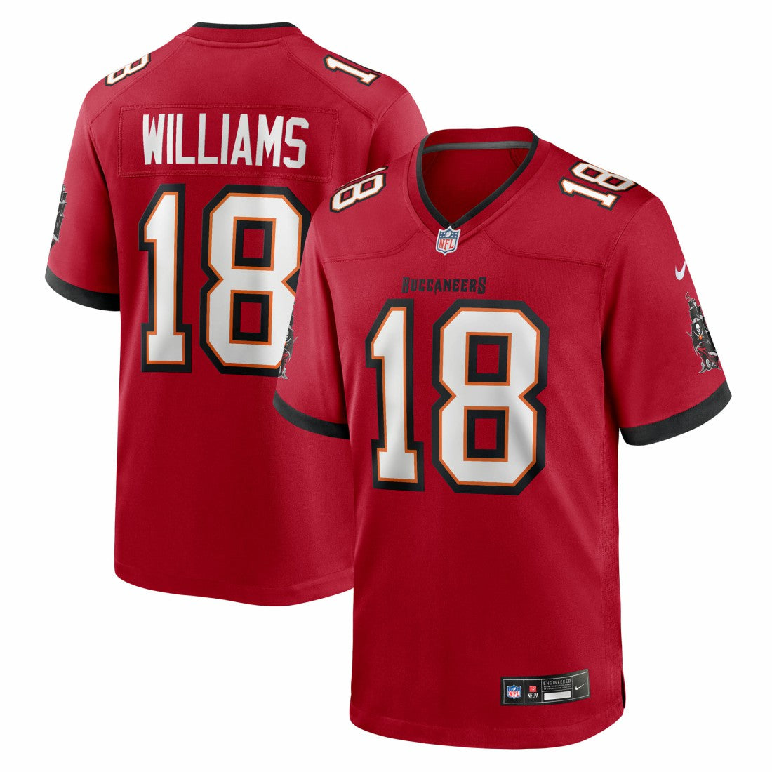 Josh Williams Tampa Bay Buccaneers Team Game Jersey Red - Nike