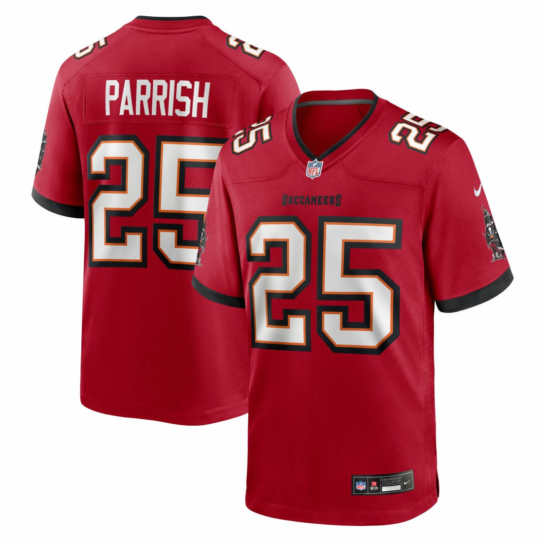Jacob Parrish Tampa Bay Buccaneers Team Game Jersey Red - Nike
