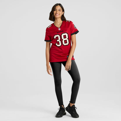 Rashad Wisdom Tampa Bay Buccaneers Women's Team Game Jersey - Red | NFL Jerseys