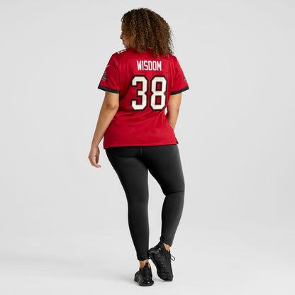 Rashad Wisdom Tampa Bay Buccaneers Women's Team Game Jersey - Red | NFL Jerseys
