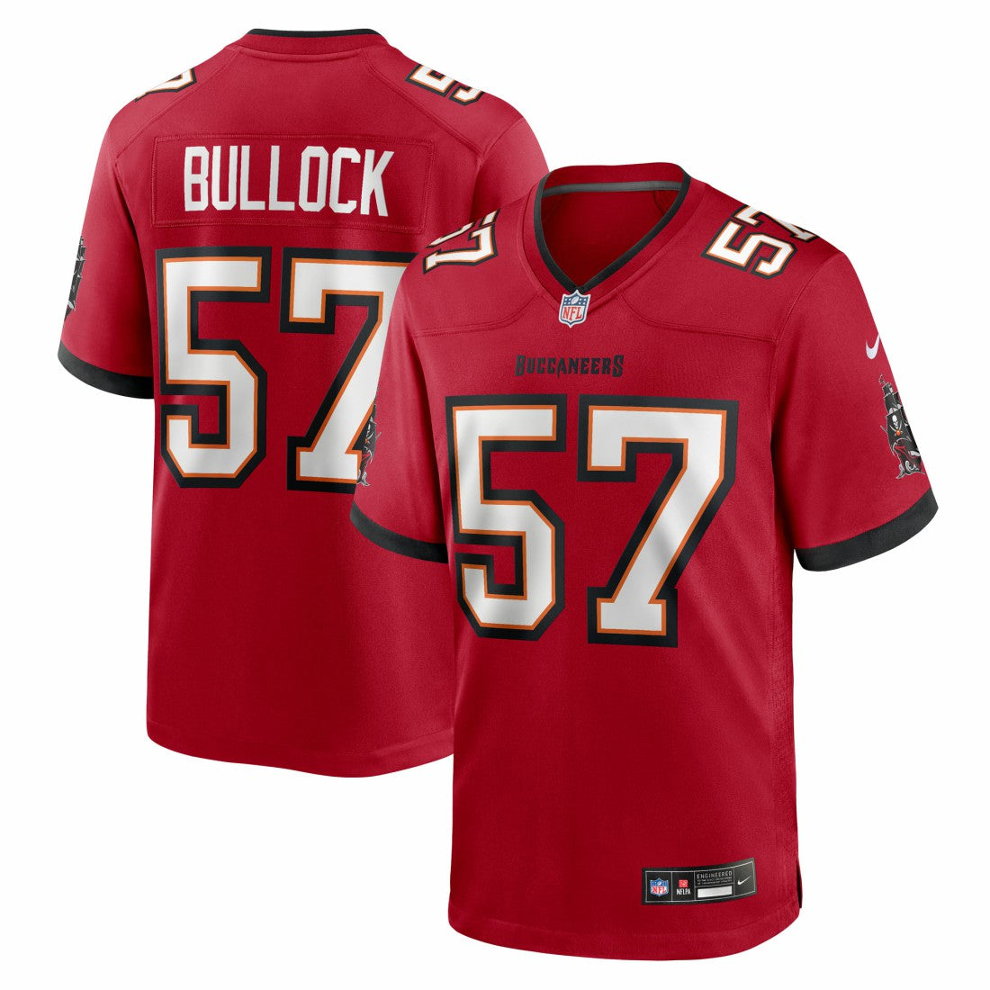 John Bullock Tampa Bay Buccaneers Team Game Jersey Red - Nike