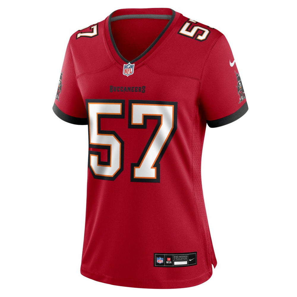 John Bullock Tampa Bay Buccaneers Women's Team Game Jersey Red - Nike