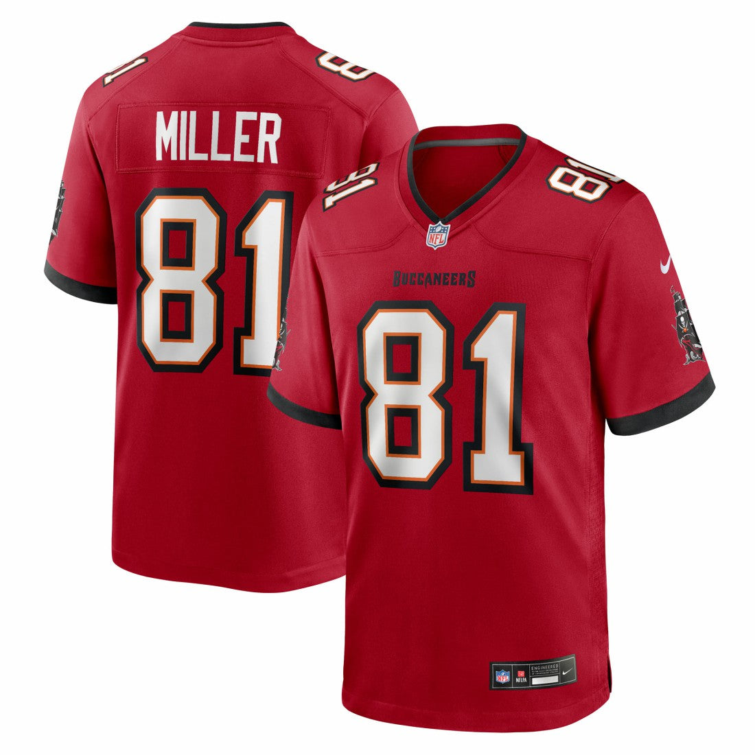 Ryan Miller Tampa Bay Buccaneers Team Game Jersey Red - Nike