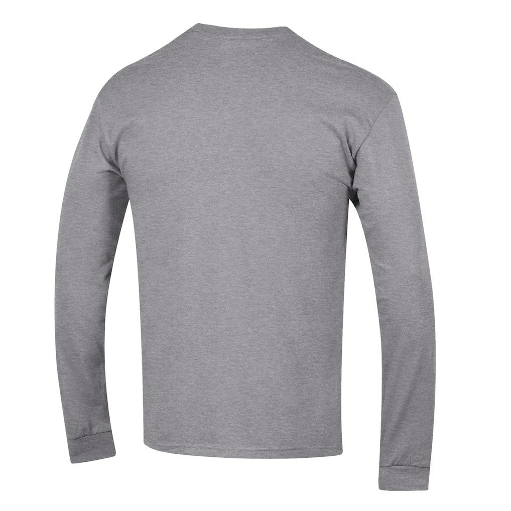 Dallas Cowboys Champion Seal Long Sleeve T-Shirt Heather Gray - NFL