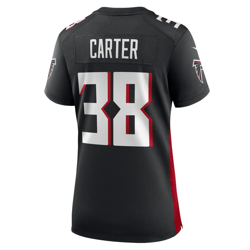 Nathan Carter Atlanta Falcons Women's Team Game Jersey Black - Nike
