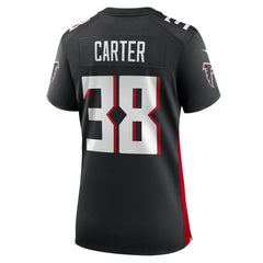 Nathan Carter Atlanta Falcons Women's Team Game Jersey Black - Nike
