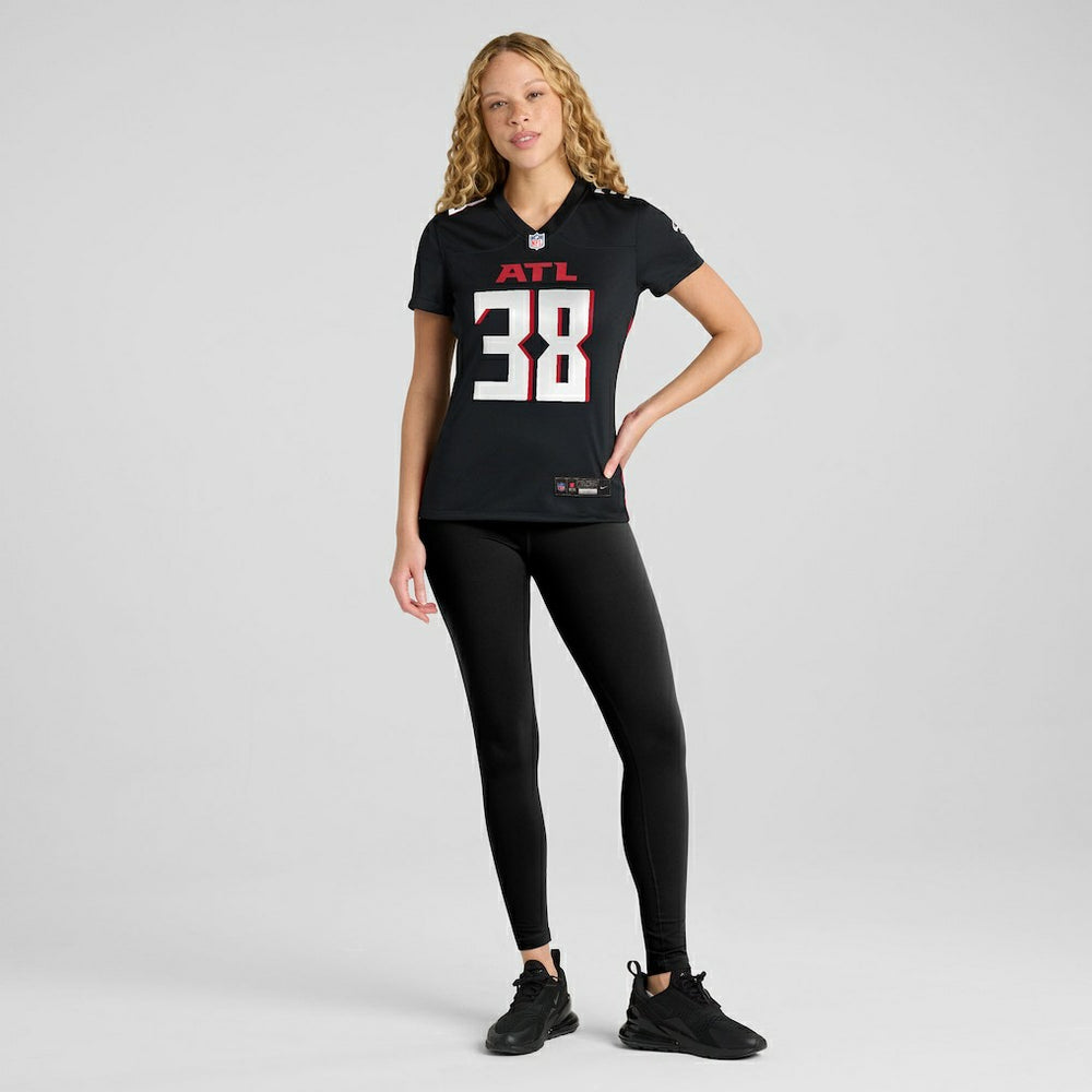 Nathan Carter Atlanta Falcons Women's Team Game Jersey Black - Nike