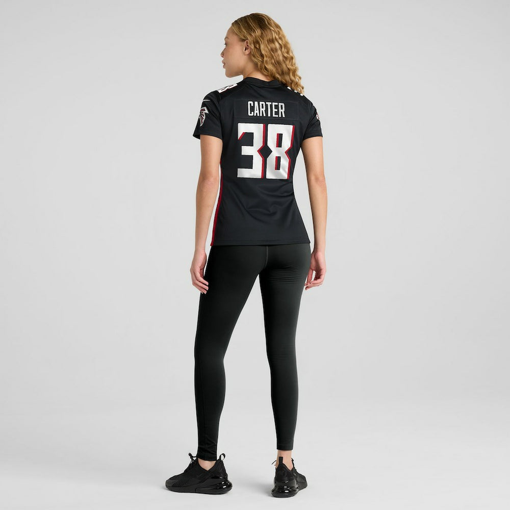 Nathan Carter Atlanta Falcons Women's Team Game Jersey Black - Nike