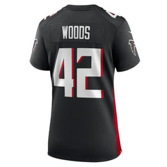 Josh Woods Atlanta Falcons Women's Team Game Jersey Black - Nike