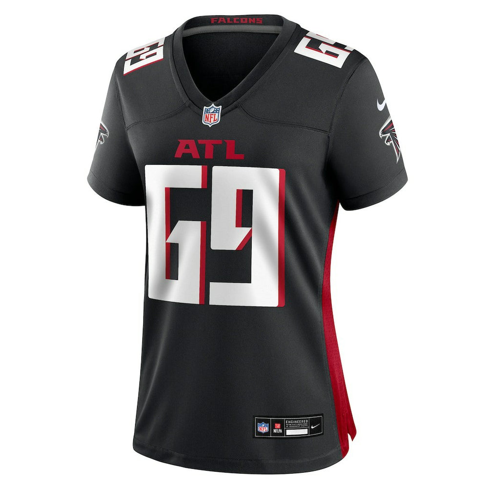 Jack Nelson Atlanta Falcons Women's Team Game Jersey Black - Nike