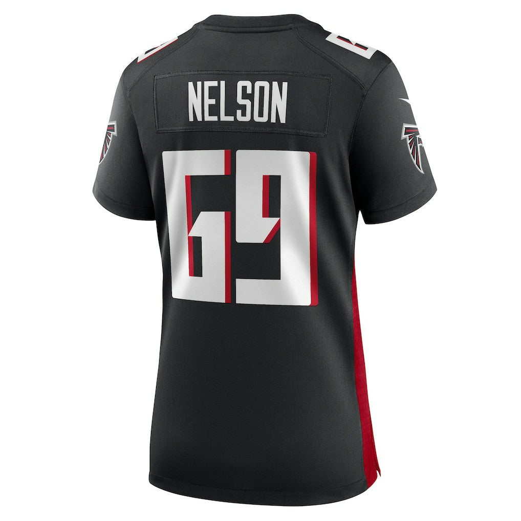 Jack Nelson Atlanta Falcons Women's Team Game Jersey Black - Nike