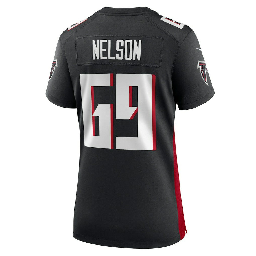 Jack Nelson Atlanta Falcons Women's Team Game Jersey Black - Nike