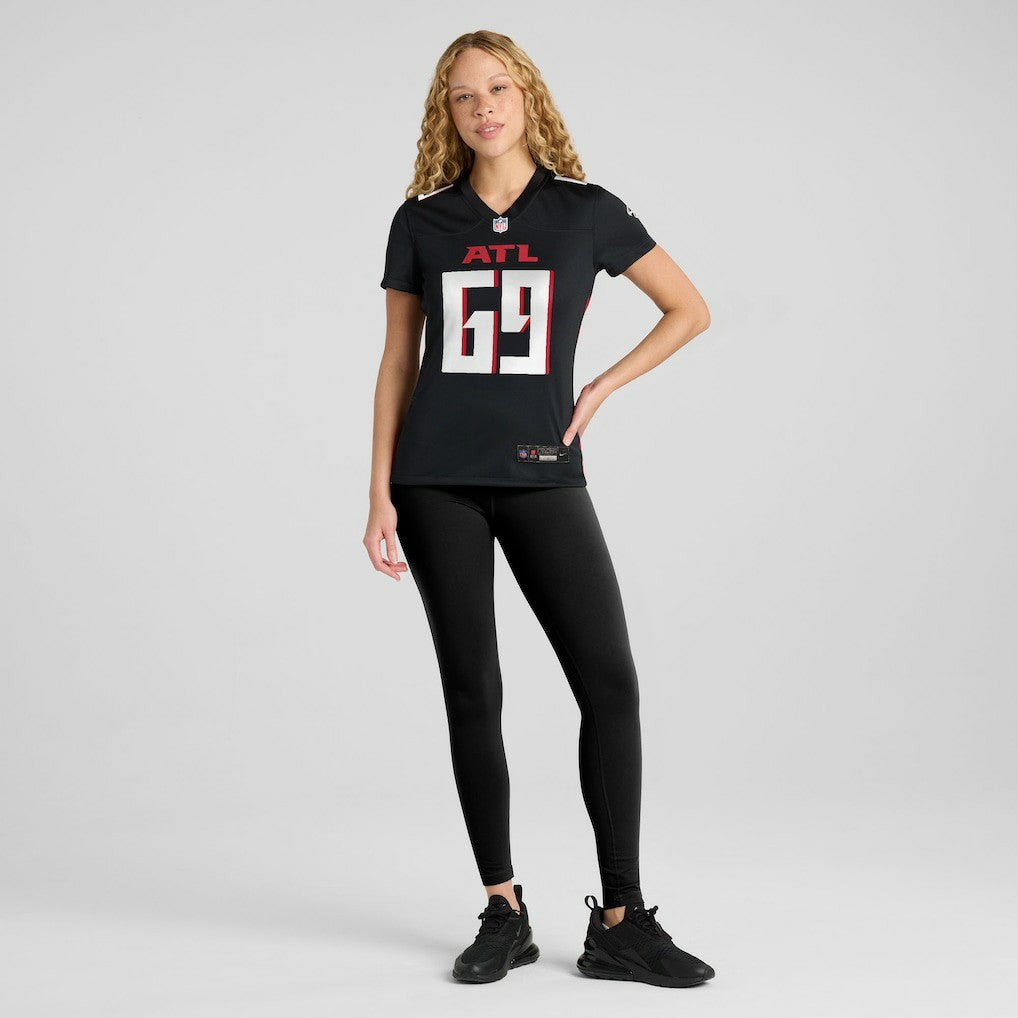 Jack Nelson Atlanta Falcons Women's Team Game Jersey Black - Nike