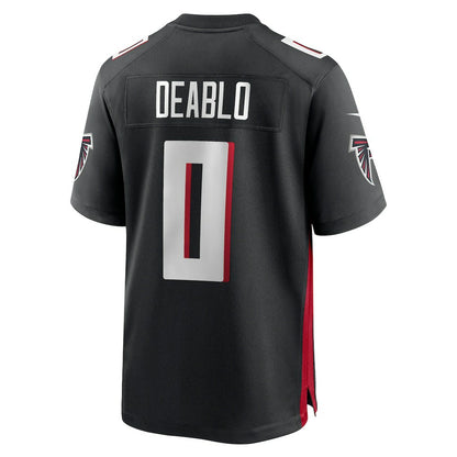 Divine Deablo Atlanta Falcons Team Game Jersey - Black | NFL Jerseys