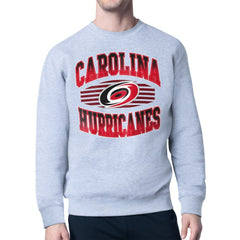 Carolina Hurricanes - Starter Team Grit Graphic Fleece Pullover Sweatshirt Gray