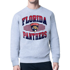Florida Panthers - Starter Team Grit Graphic Fleece Pullover Sweatshirt Gray