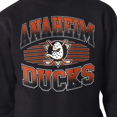 Anaheim Ducks - Starter Team Grit Graphic Fleece Pullover Sweatshirt Black