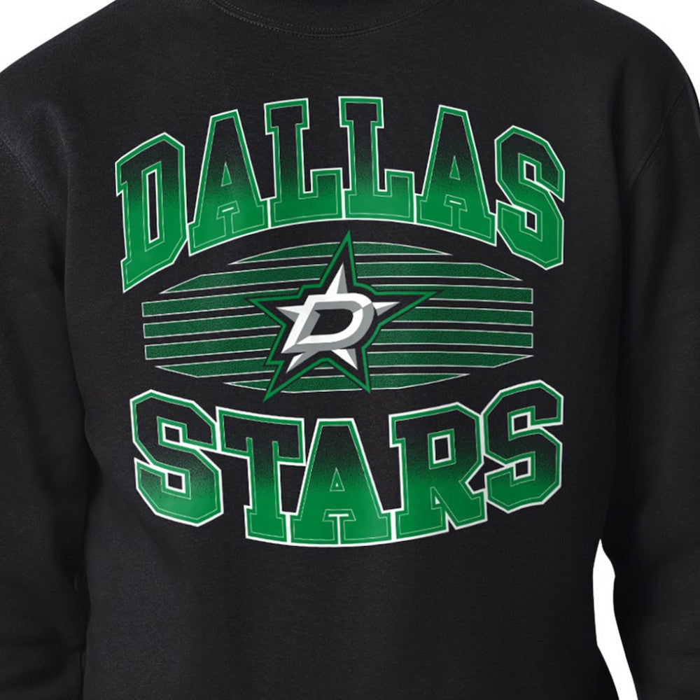 Dallas Stars - Starter Team Grit Graphic Fleece Pullover Sweatshirt Black