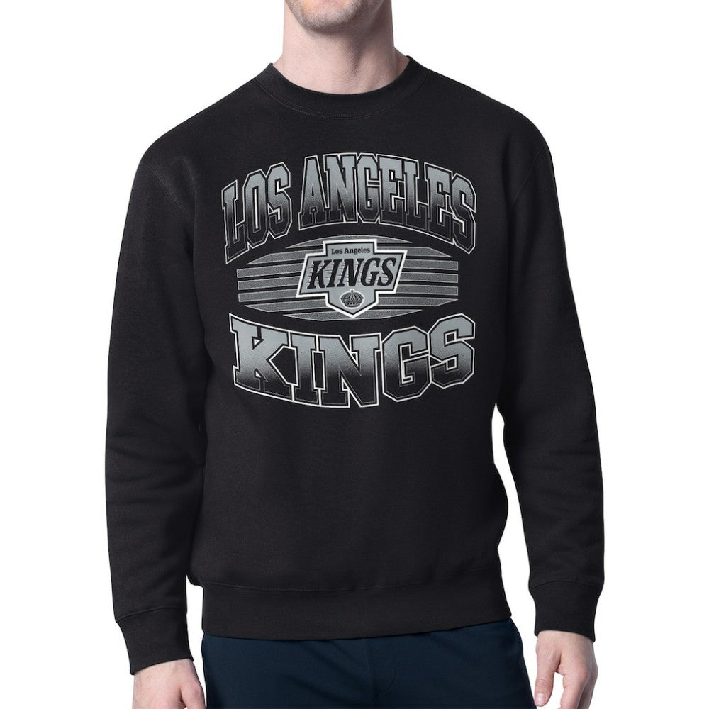 Los Angeles Kings - Starter Team Grit Graphic Fleece Pullover Sweatshirt Black