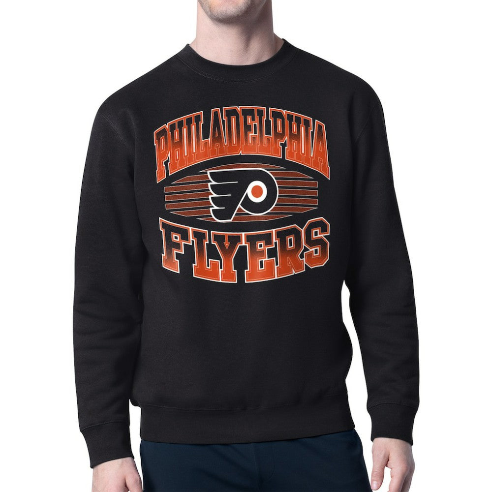 Philadelphia Flyers - Starter Team Grit Graphic Fleece Pullover Sweatshirt Black