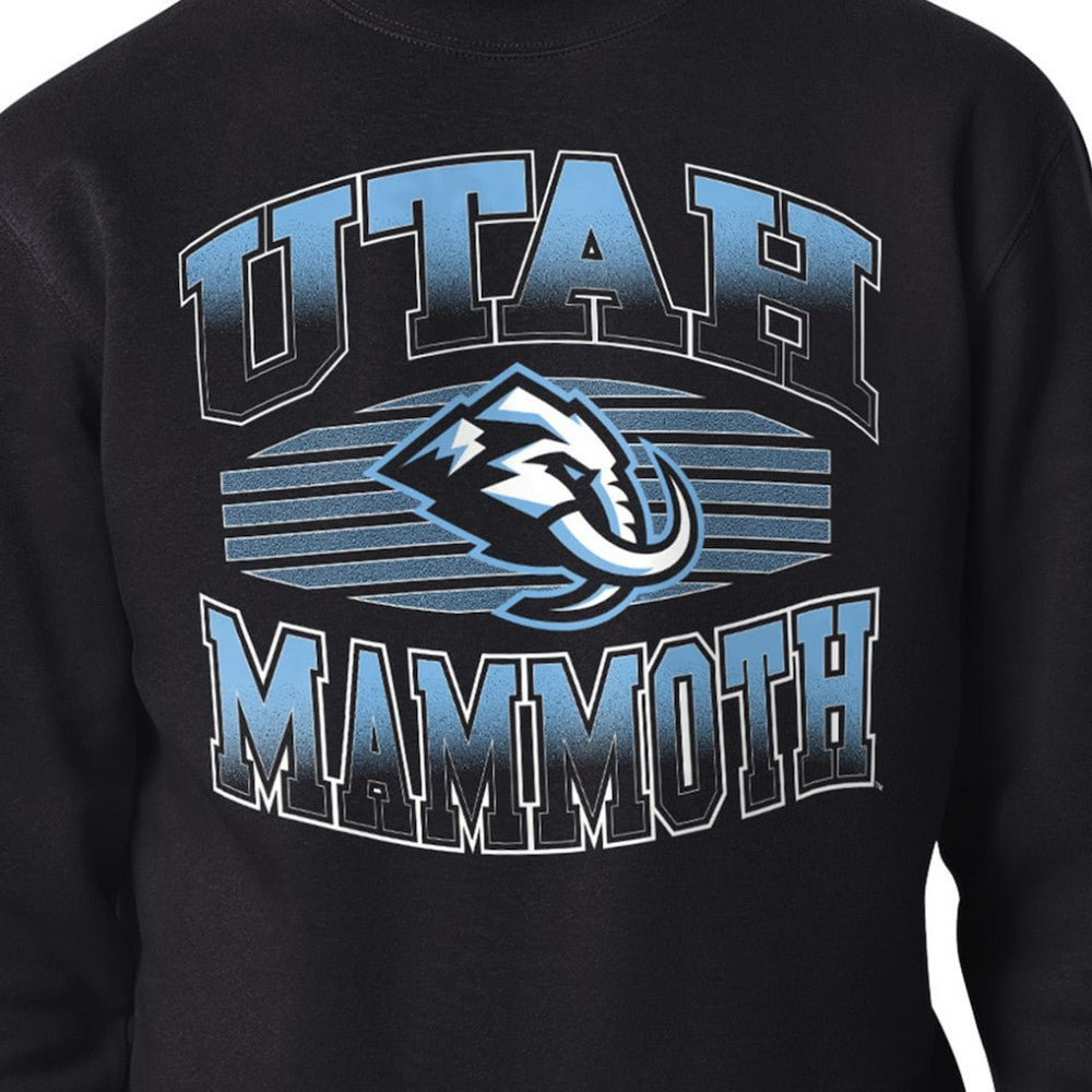 Utah Mammoth - Starter Team Grit Graphic Fleece Pullover Sweatshirt Black