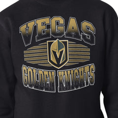 Vegas Golden Knights Starter Team Grit Graphic Fleece Pullover Sweatshirt Black