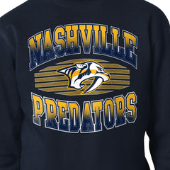Nashville Predators - Starter Team Grit Graphic Fleece Pullover Sweatshirt Navy