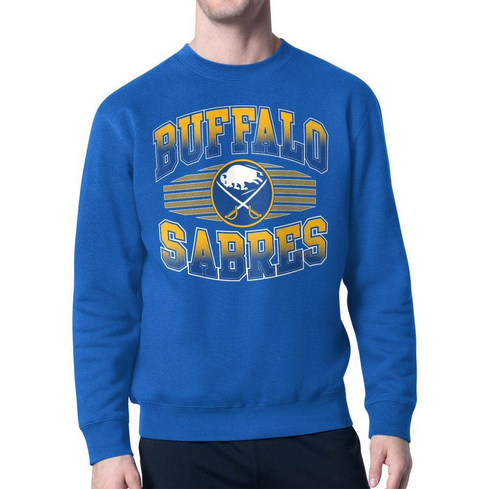 Buffalo Sabres - Starter Team Grit Graphic Fleece Pullover Sweatshirt Royal