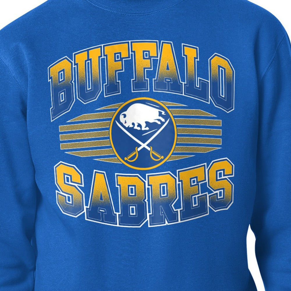 Buffalo Sabres - Starter Team Grit Graphic Fleece Pullover Sweatshirt Royal