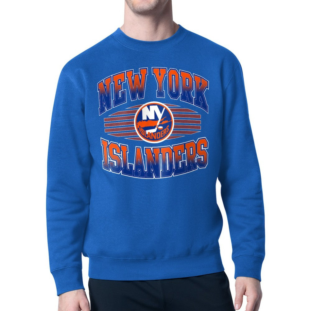 New York Islanders - Starter Team Grit Graphic Fleece Pullover Sweatshirt Royal