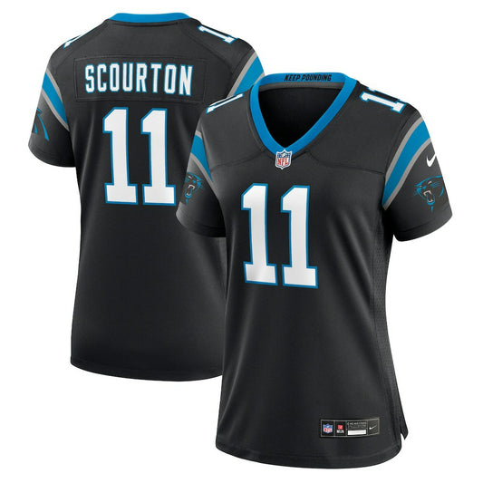 Nic Scourton Carolina Panthers Women's Team Game Jersey - Black | NFL Jerseys