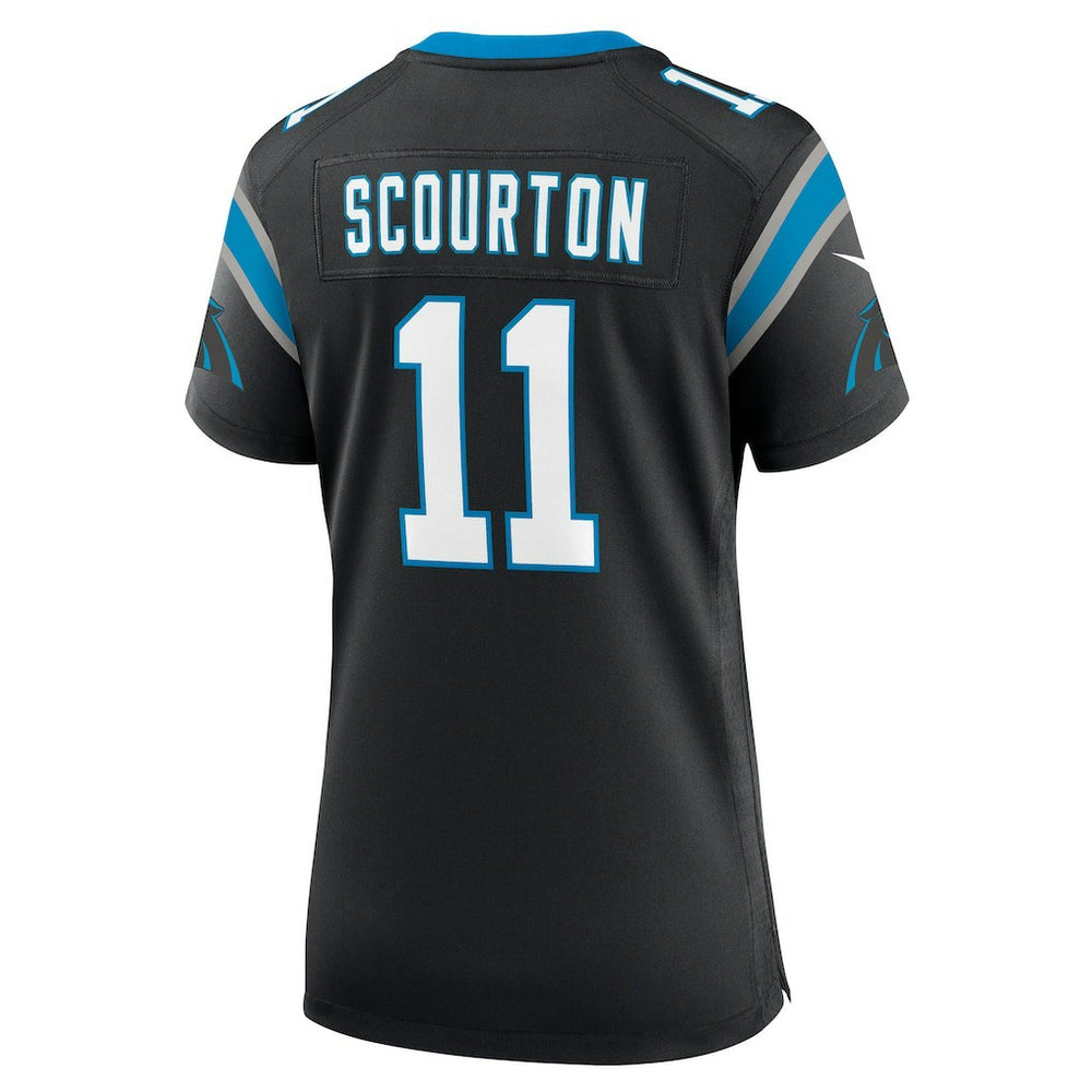 Nic Scourton Carolina Panthers Women's Team Game Jersey Black - Nike