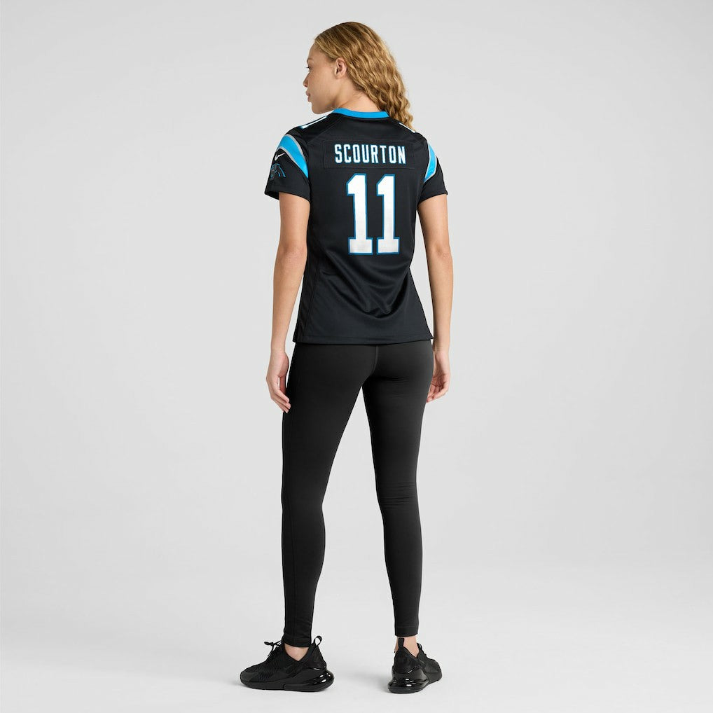 Nic Scourton Carolina Panthers Women's Team Game Jersey Black - Nike